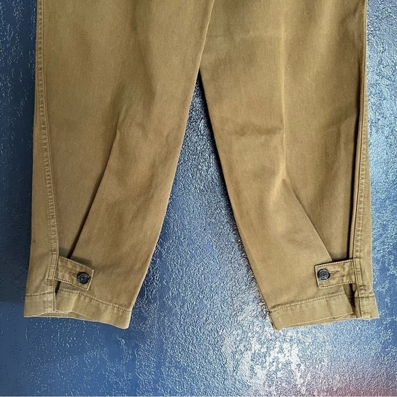 Zara Green Tapered Cotton Pants - Picture 6 of 6